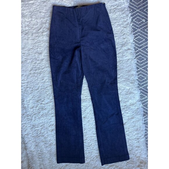 Ladies Tuckernuck corduroy blue pull on pants elastic waist Small - Picture 1 of 4
